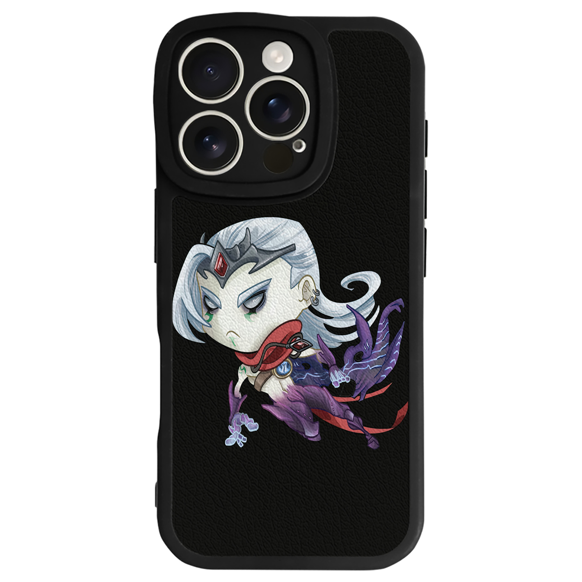 （画像用） リーグ・オブ・レジェンド League of Legends LOL 【iPhone 16シリーズ対応】シリコンスマホケース（レザー調） 材質：シリコン